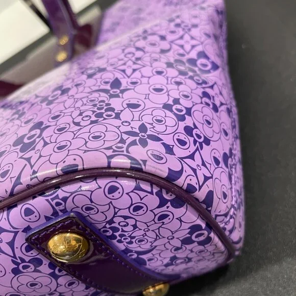 Louis Vuitton Takashi Murakami Purple Cosmic Tote Bag (140256) - Picture 5 of 13